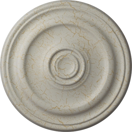 Ekena Millwork Kepler Traditional Medallion (For Canopies up to 3 3/4"), 15 7/8"OD x 1 1/2"P, Pot of Cream Crackle CM16KPPCC